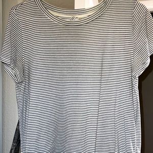H&M short sleeve striped top